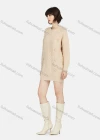 Wholesale Women's Casual Plain Round Neck Pom-pom Long Sleeve Mid-Length Sweater - Liuhuamall