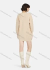 Wholesale Women's Casual Plain Round Neck Pom-pom Long Sleeve Mid-Length Sweater - Liuhuamall