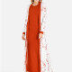 Women's Open Front Star Print Maxi Cardigan Red Clothing Wholesale Market -LIUHUA