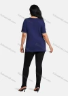 Wholesale Women's Elegant Round Neck Floral Embroidery Short Sleeve T-Shirt - Liuhuamall