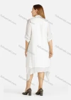 Wholesale Women's Linen Layered Plain Midi Tank Dress With Cardigan - Liuhuamall