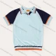 Wholesale Kids Cute Collared Colorblock Short Sleeve Knit Top MB22BTX638# White Clothing Wholesale Market Liuhua