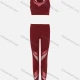 Wholesale Women's Sporty Scoop Neck Racerback Mesh Plain Crop Tank Top & High Waist Long Leggings 2-Piece Set 16# Clothing Wholesale Market Liuhua