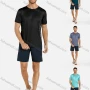 Wholesale Men's Sporty Short Sleeve Round Neck Slim Fit Quick Dry Plain Letter Print T-shirts preview