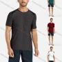 Wholesale Men's Sporty Colorblock Short Sleeve Slim Fit Round Neck Stretch Tee preview