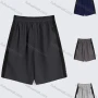 Wholesale Men's Sporty Plain Elastic Waist Zipper Pocket Shorts preview