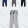 Wholesale Men's Sporty Plain Drawstring Elastic Waist Zipper Pockets Pants preview