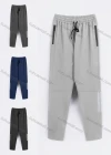 Wholesale Men's Sporty Plain Reflective Stripes Drawstring Zipper Pockets Pants - Liuhuamall