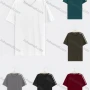 Wholesale Men's Casual Plain Reflective Stripes Round Neck Short Sleeve Tee preview