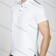 Wholesale Men's Casual Plain Embroidery Short Sleeve Striped Trim Split Side Polo Shirt LF010# White Clothing Wholesale Market Liuhua