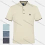 Wholesale Men's Casual Stand Collar Short Sleeve Button Front Embroidery Logo Polo Shirt preview