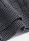 Wholesale Men's Round Neck Long Sleeve Plain Waffle Knitting Pullover Sweater - Liuhuamall