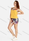 Wholesale Women's Summer Casual Cami Top&Shorts Tropical Print Set - Liuhuamall