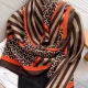 Wholesale Custom Design Chiffon Silk Scarf for Women Shawls Wraps Long Hijabs Luxury Brand Floral Printed Scarf A Clothing Wholesale Market Liuhua