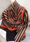 Wholesale Custom Design Chiffon Silk Scarf for Women Shawls Wraps Long Hijabs Luxury Brand Floral Printed Scarf - Liuhuamall
