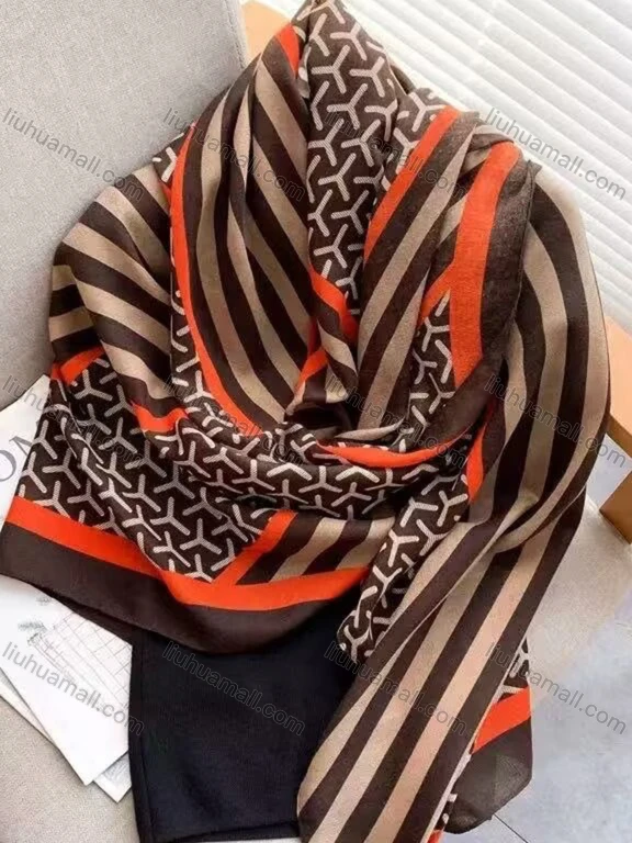 Wholesale Custom Design Chiffon Silk Scarf for Women Shawls Wraps Long Hijabs Luxury Brand Floral Printed Scarf