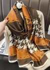 Wholesale Custom Design Chiffon Silk Scarf for Women Shawls Wraps Long Hijabs Luxury Brand Floral Printed Scarf - Liuhuamall
