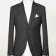 Men's Formal Lapel Long Sleeve Two Buttons Patch Pocket Plain Blazer Jackets Black Clothing Wholesale Market -LIUHUA
