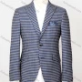 Wholesale Men's Formal Lapel Long Sleeve Two Buttons Flap Pockets Plaid Blazer Jackets preview