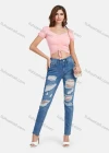 Wholesale Women's Off Shoulder Drawstring Ruched Lantern Sleeve Lace Trim Crop Blosue - Liuhuamall
