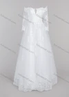 Wholesale Women's Glamorous Appliques Off Shoulder Embroidery Sequin Corset Bodice Classic Tulle Wedding Dress - Liuhuamall
