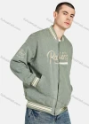 Wholesale Men's Embroidered Letter Print Baseball Jacket - Liuhuamall