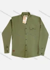 Wholesale Men's Casual Collared Long Sleeve Plain Button Down Shirt - Liuhuamall