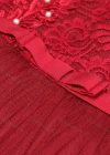 Wholesale Girls Sleeveless Zip Back Embroidery Beads Lace Flower Girl Dress - Liuhuamall