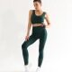 Women's 2 Piece Workout Outfits Sports Bra Seamless Leggings Yoga Gym Activewear Set AB24# Dark Green Clothing Wholesale Market -LIUHUA