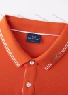 Wholesale Unisex Casual Short Sleeve Rhinestone Striped Trim Button Front Polo Shirts - Liuhuamall