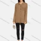 Wholesale Women's Stand Collar Button Down Patch Pocket Sequin Decor Buckle Strap Cuff Solid Tunic 5# Clothing Wholesale Market Liuhua