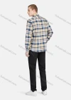 Wholesale Men's Casual Collared Long Sleeve Button Down Plaid Shirt 7-323# - Liuhuamall