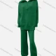 Wholesale Women's Casual Plain Quarter Zip Pullover Sweatshirt & Pants 2-Piece Set 13# Clothing Wholesale Market Liuhua