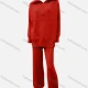 Wholesale Women's Casual Plain Quarter Zip Pullover Sweatshirt & Pants 2-Piece Set 8# Clothing Wholesale Market Liuhua