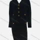 Wholesale Women's Elegant Plain V Neck Long Sleeve Button Down Pockets Short Dress 2-Piece Set Black Clothing Wholesale Market Liuhua