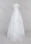 Wholesale Women's Glamorous Appliques Off Shoulder Embroidery Sequin Corset Bodice Classic Tulle Wedding Dress - Liuhuamall