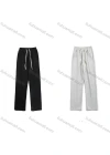 Wholesale Men's Casual Plain Drawstring Straight Leg Long Pants - Liuhuamall