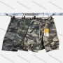 Wholesale Men's Casual Camouflage Flap Pockets Drawstring Cargo Shorts 2815# preview