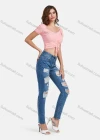 Wholesale Women's Off Shoulder Drawstring Ruched Lantern Sleeve Lace Trim Crop Blosue - Liuhuamall