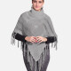 Woman's Casual Plain Print Knitted Fabric Turtleneck Neck Shawl 8864# 504# Clothing Wholesale Market -LIUHUA