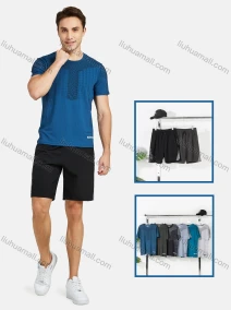 Wholesale Men's Athletic Short Sleeve Breathable Running T-shirts, LIUHUA CLOTHING WHOLESALE