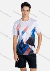 Wholesale Men's Sporty Crew Neck Short Sleeve Abstract Print Breathable T-shirts B1917# - Liuhuamall