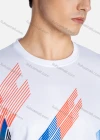 Wholesale Men's Sporty Crew Neck Short Sleeve Abstract Print Breathable T-shirts B1917# - Liuhuamall