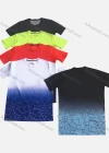Wholesale Men's Dacron Knitting Round Neck Ombre Athletic T Shirt LYMWL202212003-1 - Liuhuamall