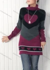 Wholesale Women's Casual Colorblock Turtleneck Sweater - Liuhuamall