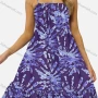 Wholesale Women's Casual Allover Print Pleated Ruffle Hem Cami Dress preview