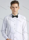 Wholesale Men's Formal Pleated Front Long Sleeve Dress Shirt With Tie Knot - Liuhuamall