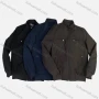 Wholesale Men's Suede Stand Collar Zip Pockets Plain Casual Bomber Jacket D56911# preview