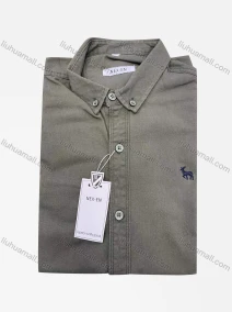 Wholesale Men's Casual Plain Long Sleeve Button Down Embroidery Shirt, LIUHUA CLOTHING WHOLESALE