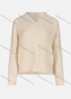 Wholesale Women's Casual V Neck Extra Long Sleeve Cable Knit Sweater 6018-10# - Liuhuamall